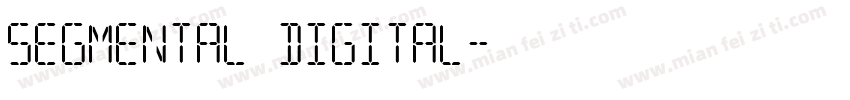 Segmental Digital字体转换